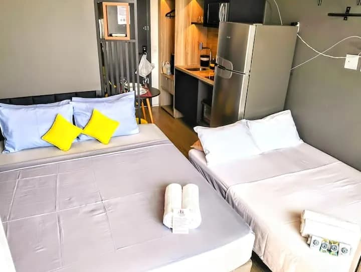 Cama Queen e sofá-cama para 4 hóspedes
